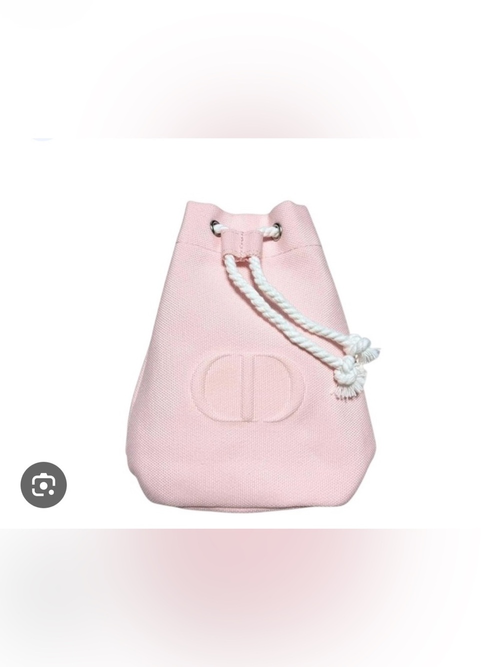 🌸DIOR Beauty CD Logo Pink Drawstring Cosmetic Makeup Pouch with Box